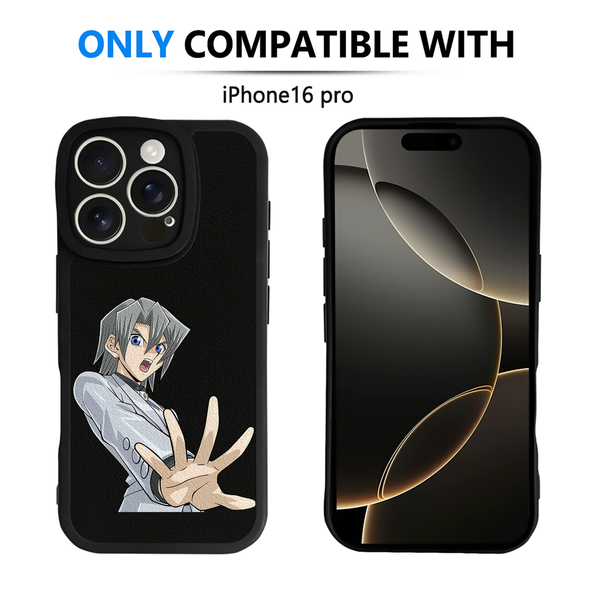 遊☆戯☆王 Yu-Gi-Oh! 【iPhone 16シリーズ対応】シリコンスマホケース（レザー調） 材質：シリコン